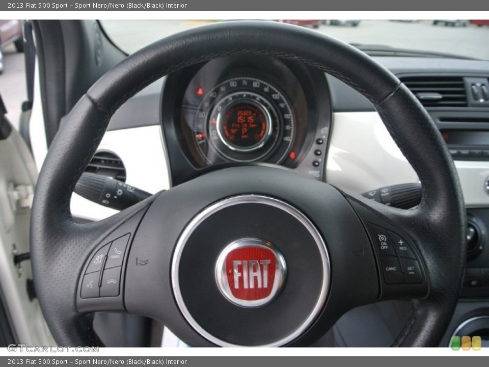 Sport Nero/Nero (Black/Black) Interior Steering Wheel for the 2013 Fiat 500 Sport #85972953