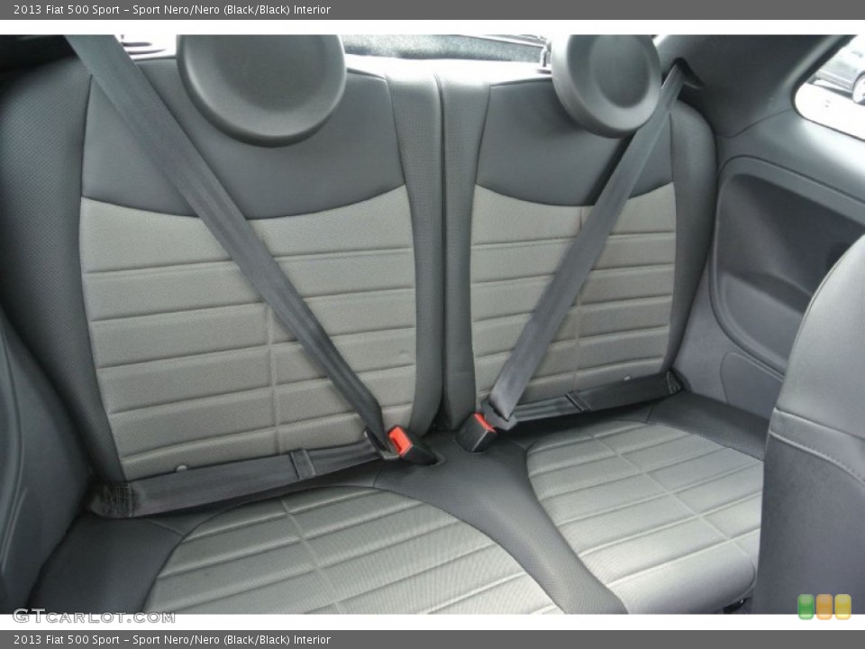 Sport Nero/Nero (Black/Black) Interior Rear Seat for the 2013 Fiat 500 Sport #85972998