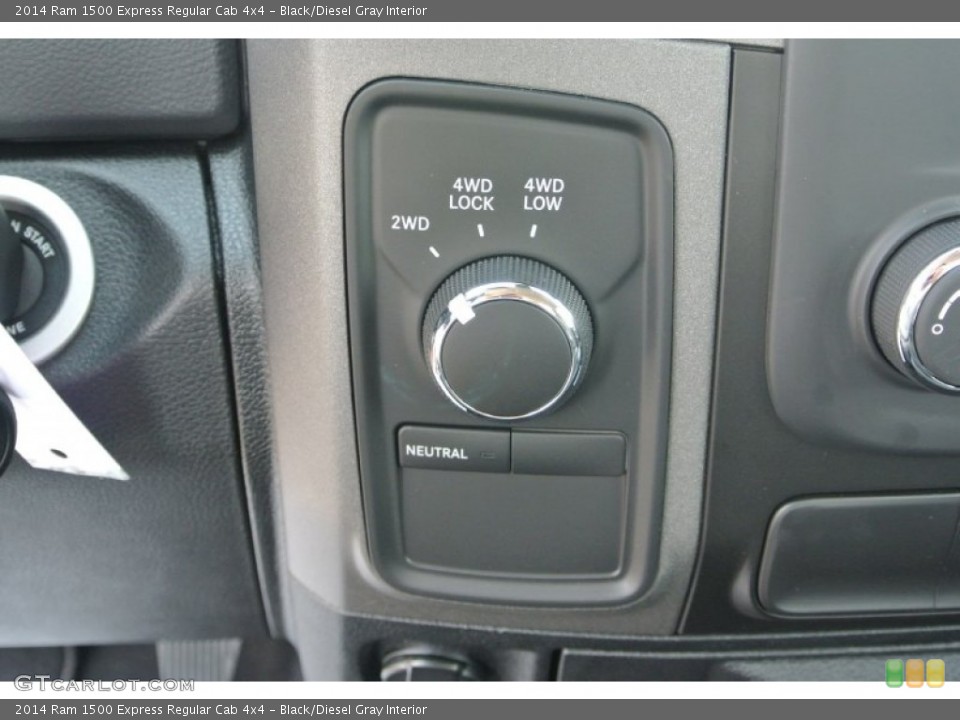 Black/Diesel Gray Interior Controls for the 2014 Ram 1500 Express Regular Cab 4x4 #85973406