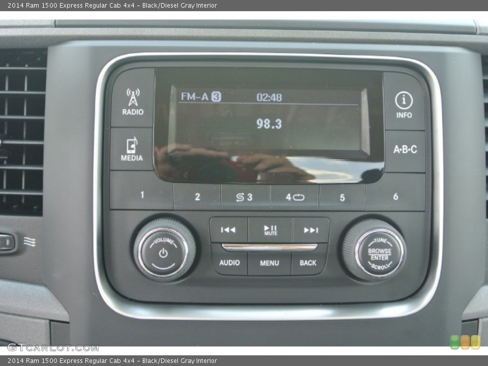 Black/Diesel Gray Interior Audio System for the 2014 Ram 1500 Express Regular Cab 4x4 #85973451
