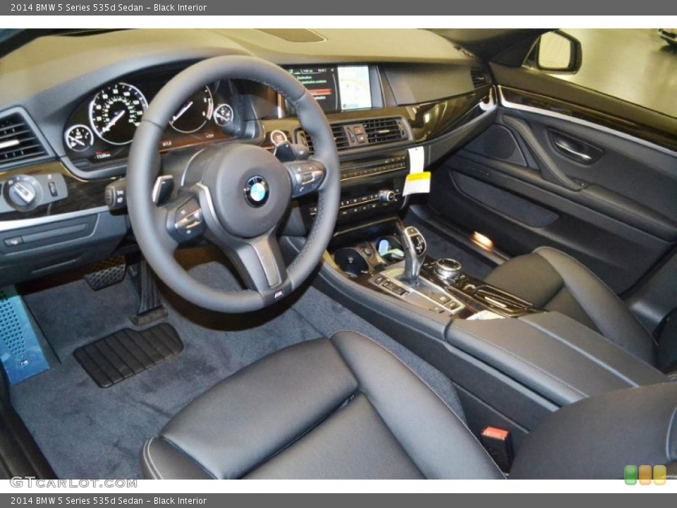 Black Interior Prime Interior for the 2014 BMW 5 Series 535d Sedan #85974246