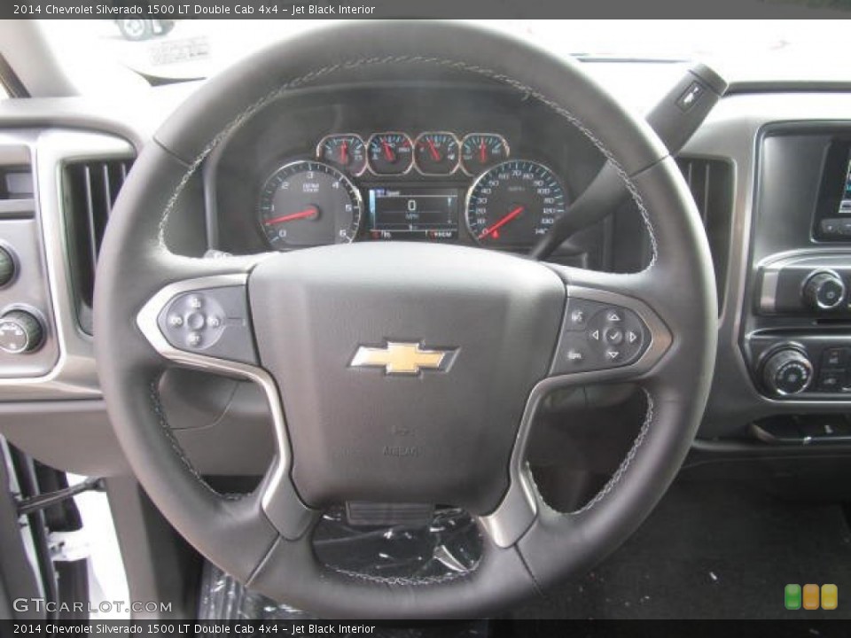 Jet Black Interior Steering Wheel for the 2014 Chevrolet Silverado 1500 LT Double Cab 4x4 #85975836