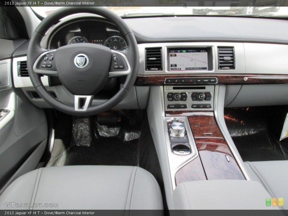 Dove/Warm Charcoal Interior Dashboard for the 2013 Jaguar XF I4 T #85979769