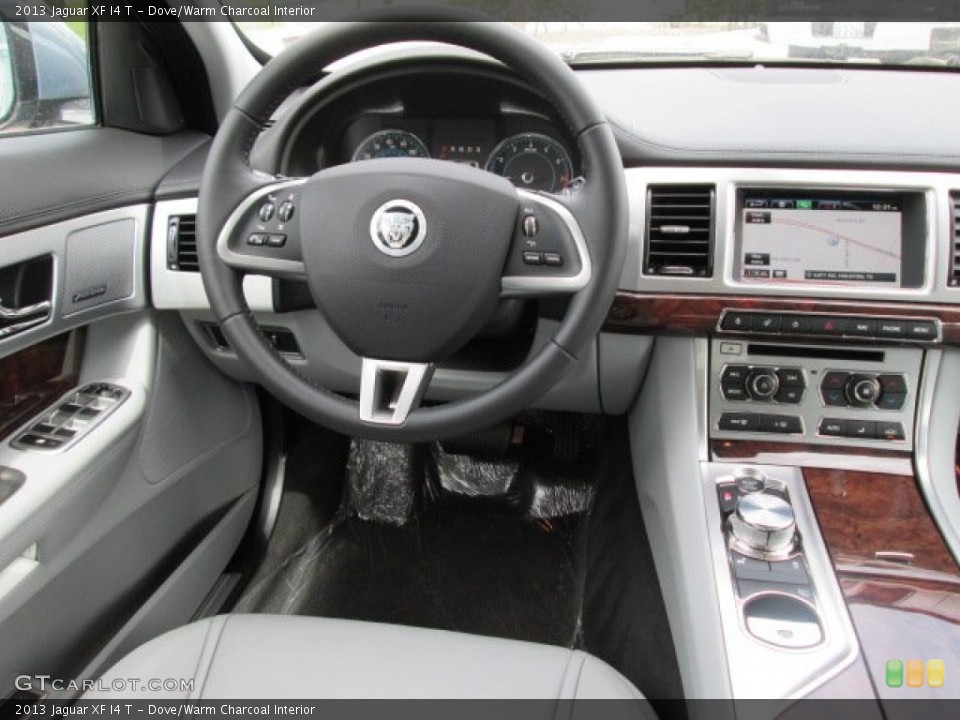 Dove/Warm Charcoal Interior Dashboard for the 2013 Jaguar XF I4 T #85979793