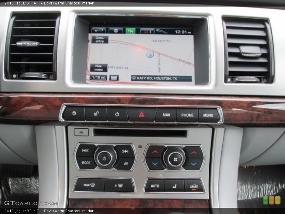 Dove/Warm Charcoal Interior Navigation for the 2013 Jaguar XF I4 T #85979835
