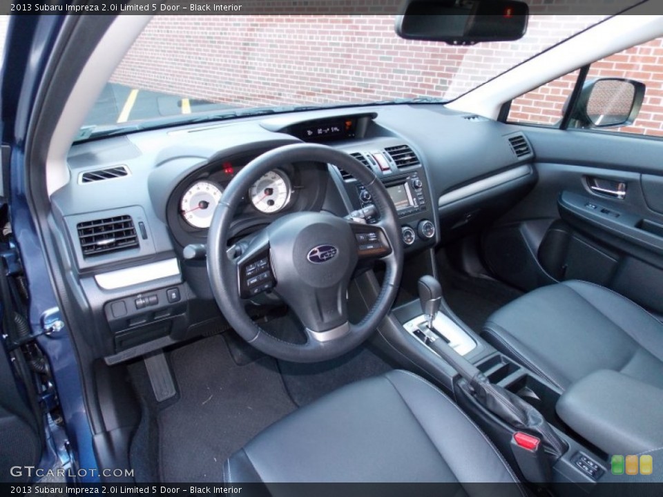 Black 2013 Subaru Impreza Interiors