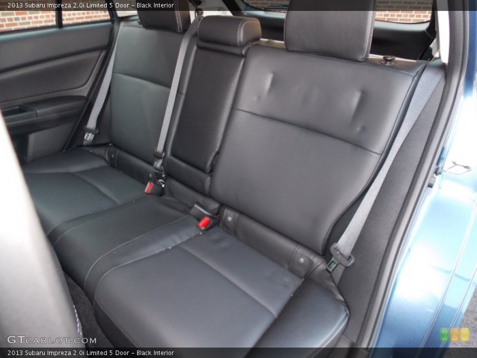 Black Interior Rear Seat for the 2013 Subaru Impreza 2.0i Limited 5 Door #85988595