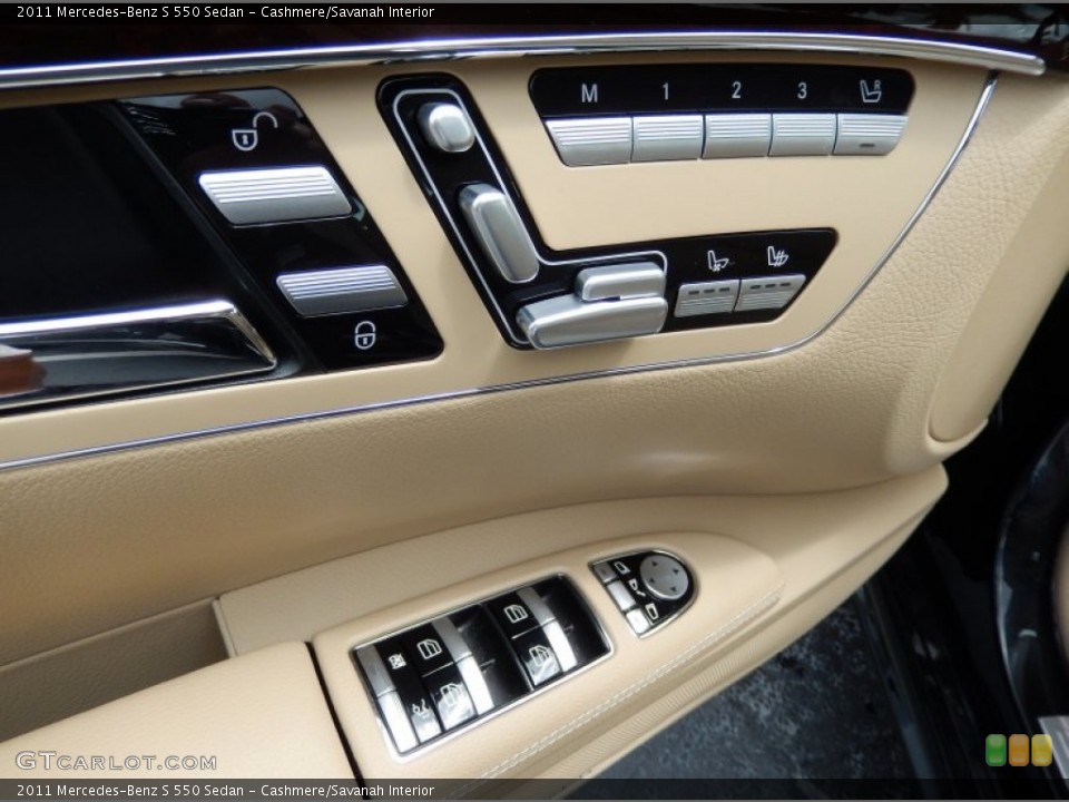 Cashmere/Savanah Interior Controls for the 2011 Mercedes-Benz S 550 Sedan #85990689