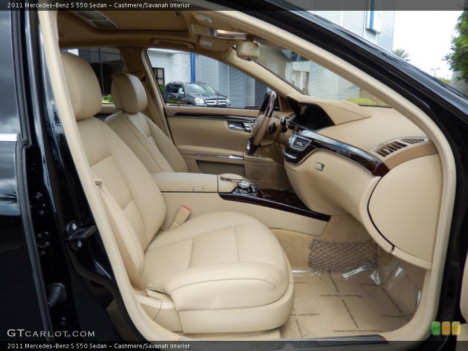 Cashmere/Savanah Interior Front Seat for the 2011 Mercedes-Benz S 550 Sedan #85990764