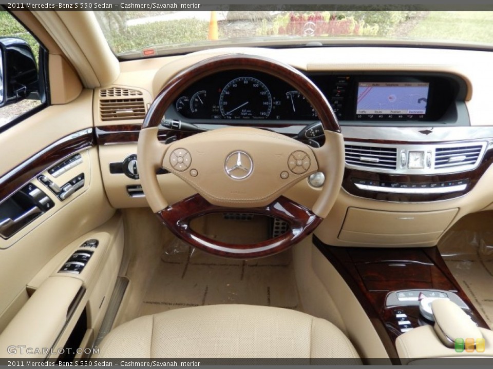 Cashmere/Savanah Interior Dashboard for the 2011 Mercedes-Benz S 550 Sedan #85990860