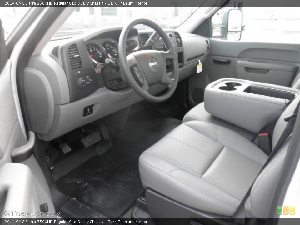 Dark Titanium Interior Prime Interior for the 2014 GMC Sierra 3500HD Regular Cab Dually Chassis #85992385