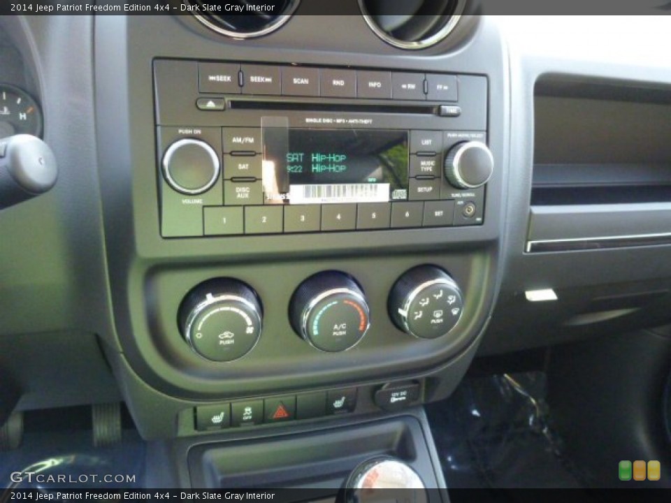 Dark Slate Gray Interior Controls for the 2014 Jeep Patriot Freedom Edition 4x4 #85992467