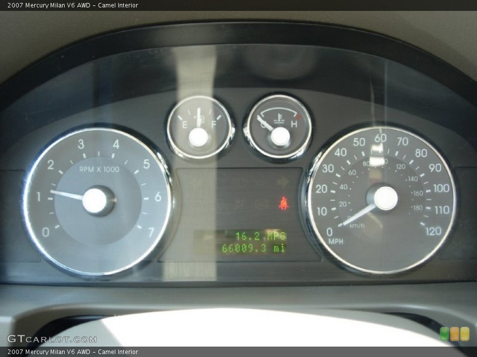 Camel Interior Gauges for the 2007 Mercury Milan V6 AWD #85992756