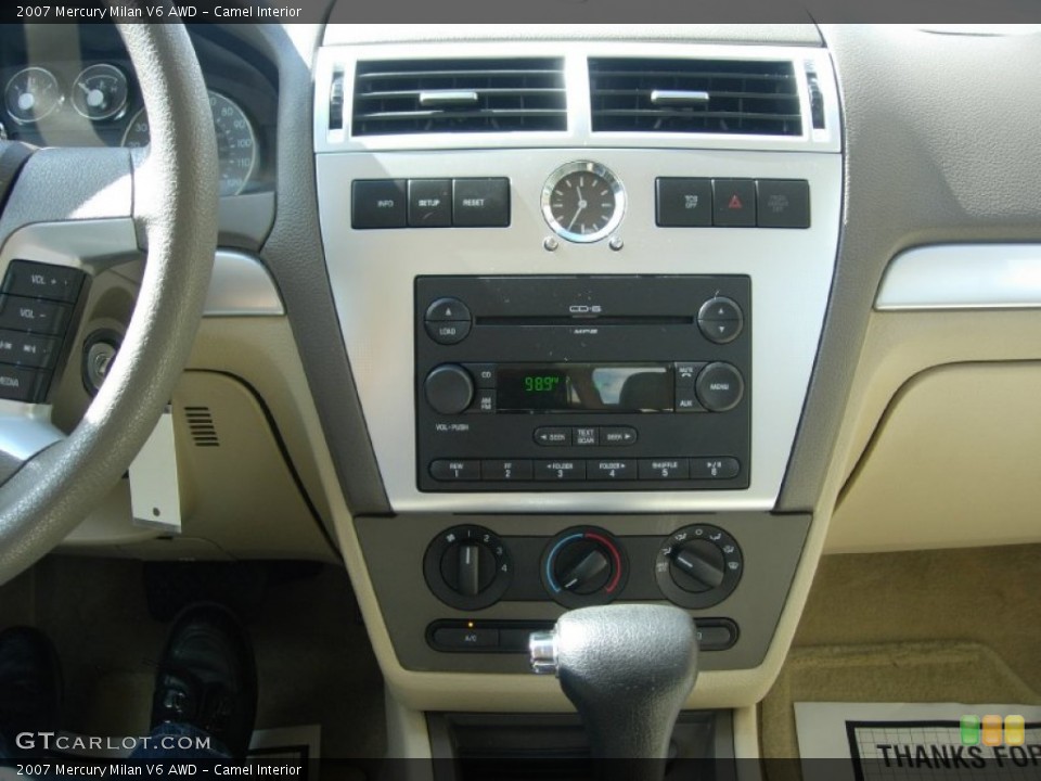 Camel Interior Controls for the 2007 Mercury Milan V6 AWD #85992805