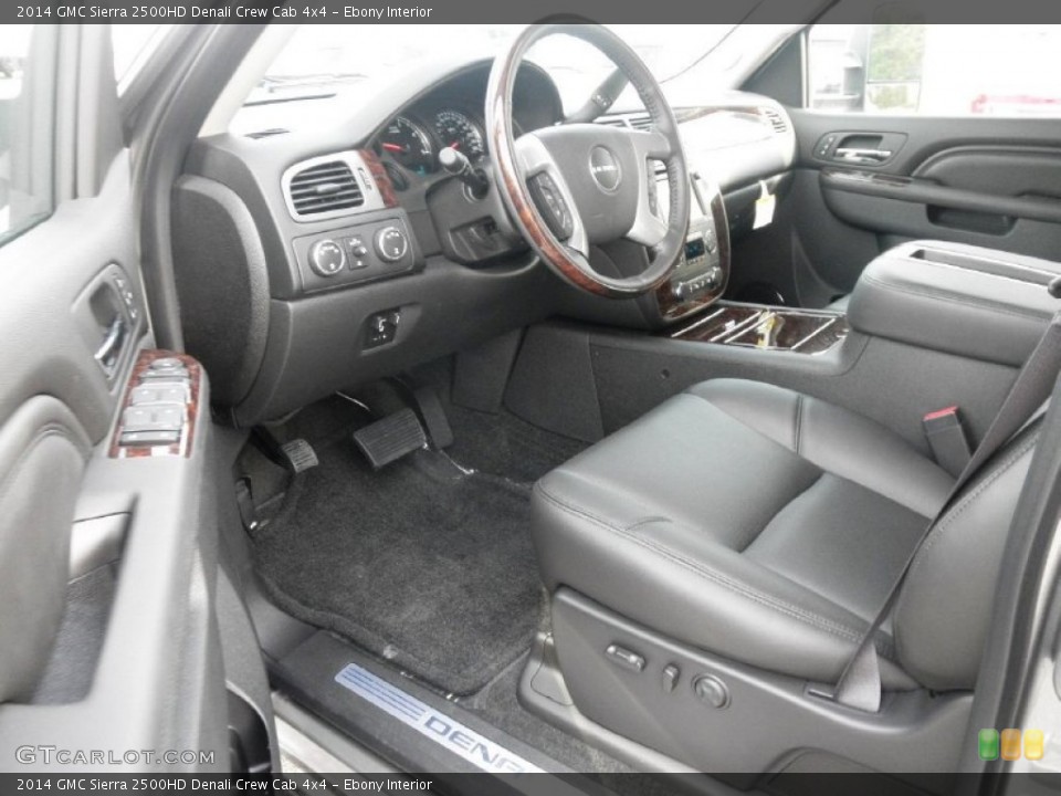 Ebony Interior Prime Interior for the 2014 GMC Sierra 2500HD Denali Crew Cab 4x4 #85993197