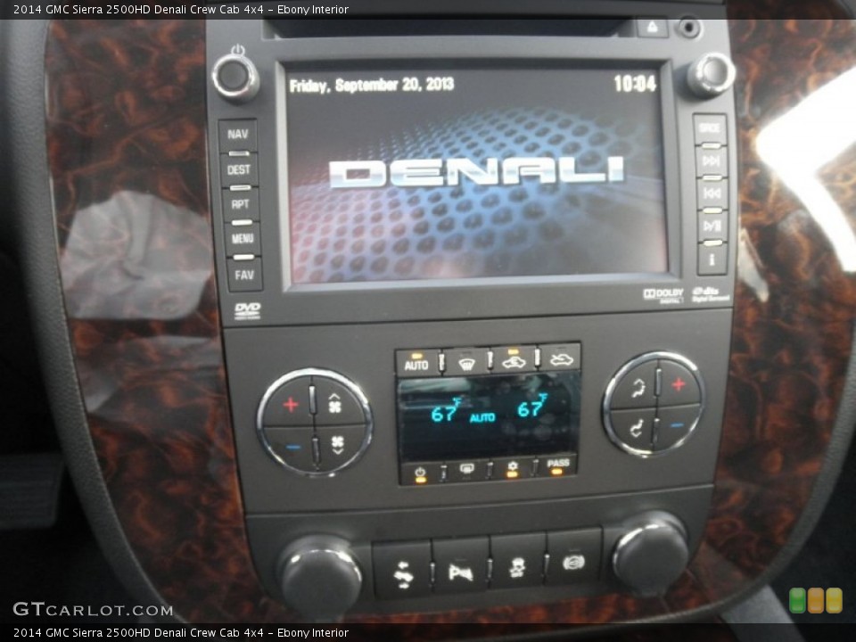 Ebony Interior Controls for the 2014 GMC Sierra 2500HD Denali Crew Cab 4x4 #85993221