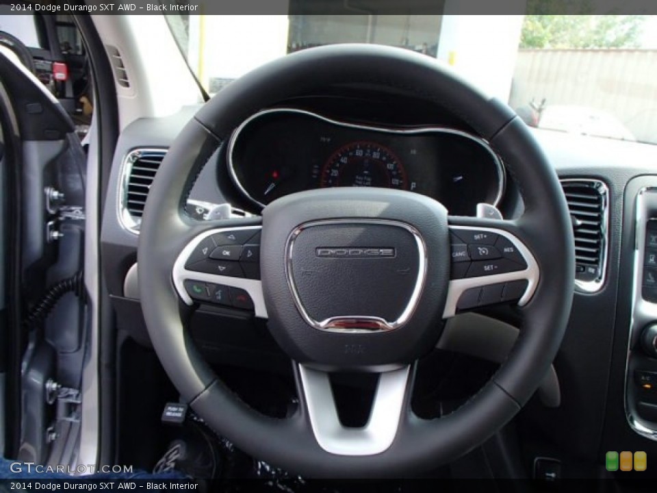 Black Interior Steering Wheel for the 2014 Dodge Durango SXT AWD #85994682