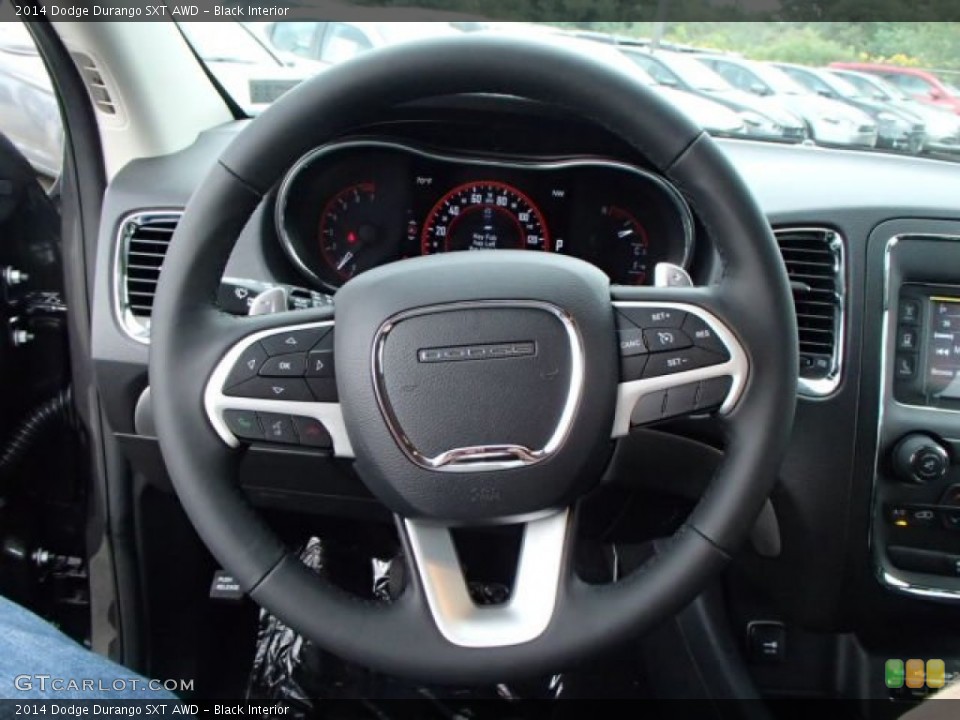 Black Interior Steering Wheel for the 2014 Dodge Durango SXT AWD #85995618