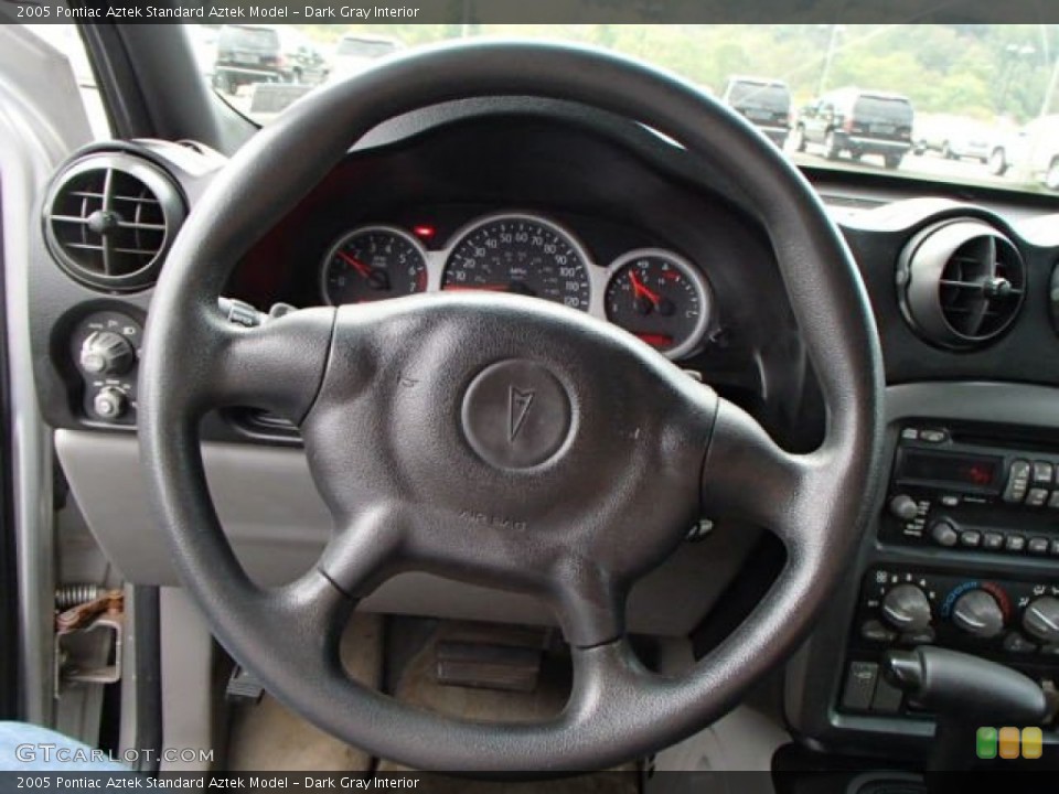 Dark Gray Interior Steering Wheel for the 2005 Pontiac Aztek  #85998390