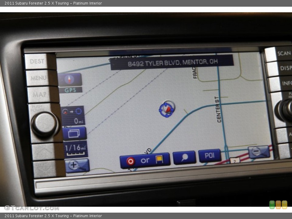 Platinum Interior Navigation for the 2011 Subaru Forester 2.5 X Touring #85998687
