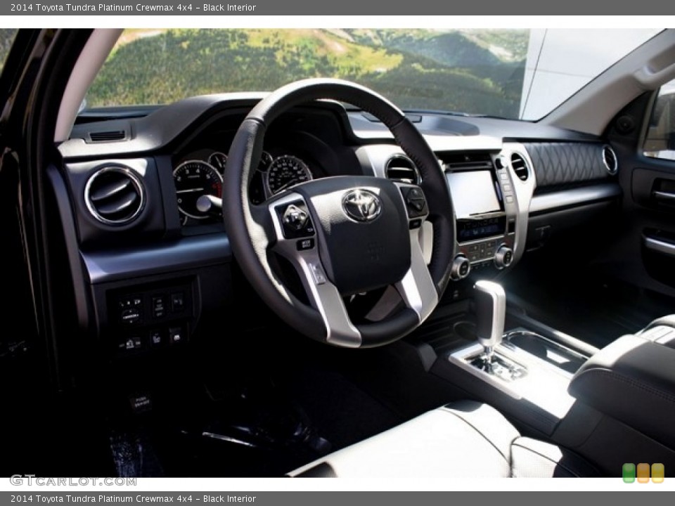 Black Interior Dashboard for the 2014 Toyota Tundra Platinum Crewmax 4x4 #86002506