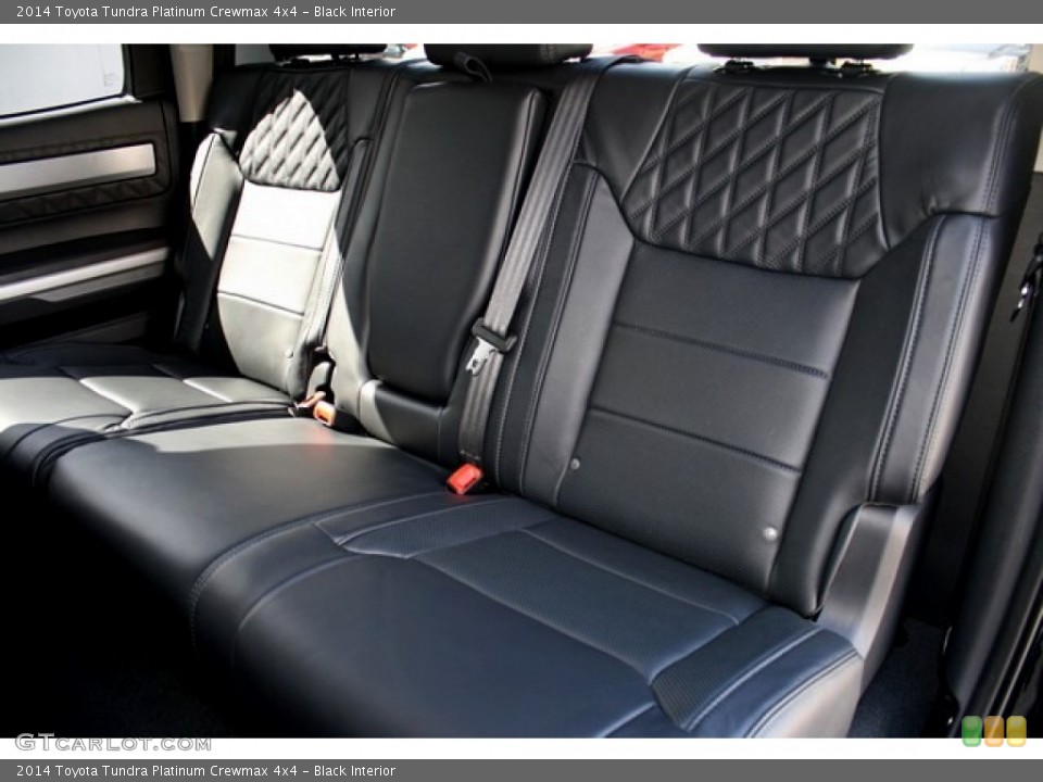 Black Interior Rear Seat for the 2014 Toyota Tundra Platinum Crewmax 4x4 #86002548