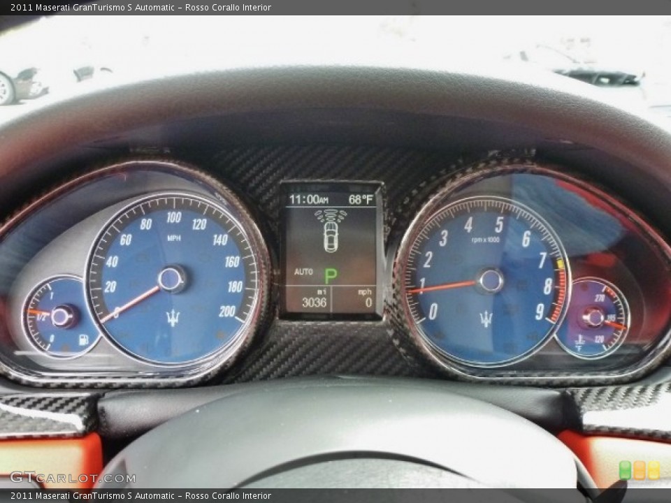 Rosso Corallo Interior Gauges for the 2011 Maserati GranTurismo S Automatic #86006316