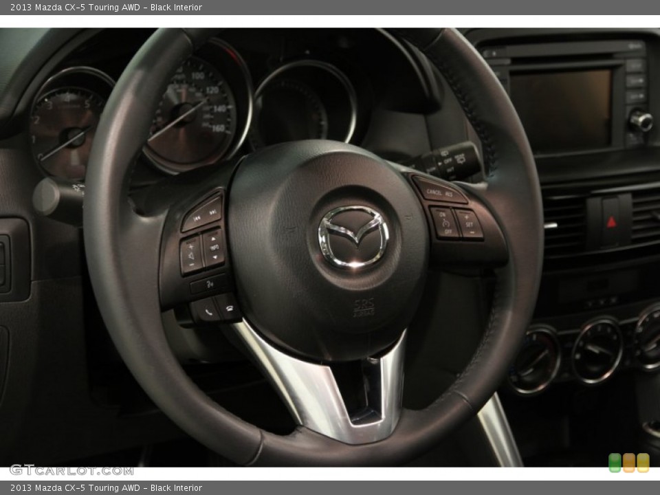Black Interior Steering Wheel for the 2013 Mazda CX-5 Touring AWD #86006505