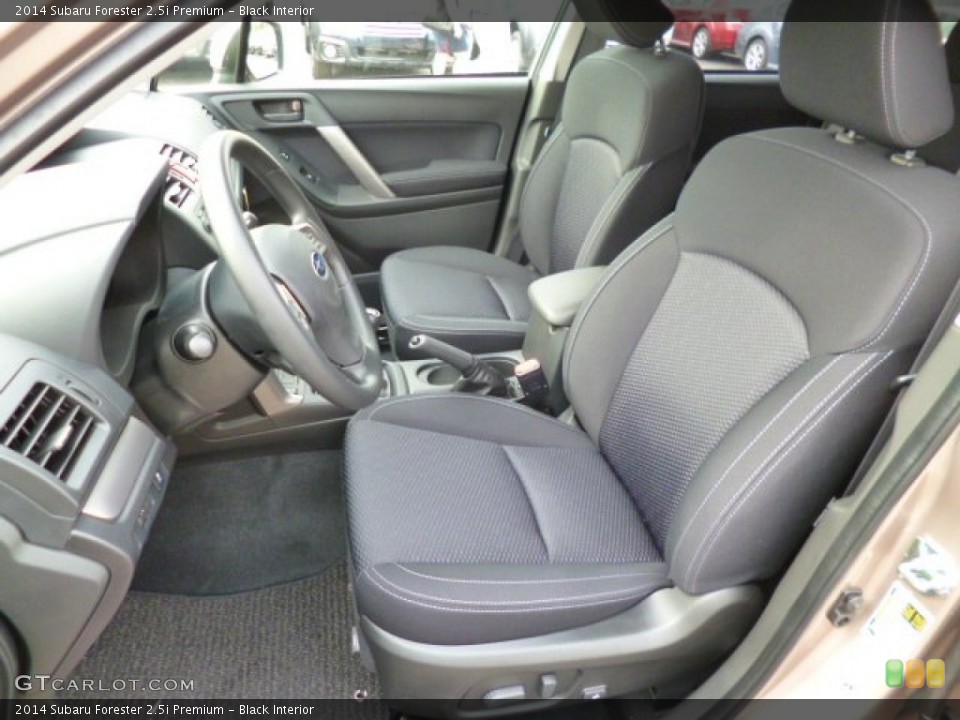 Black Interior Front Seat for the 2014 Subaru Forester 2.5i Premium #86009093
