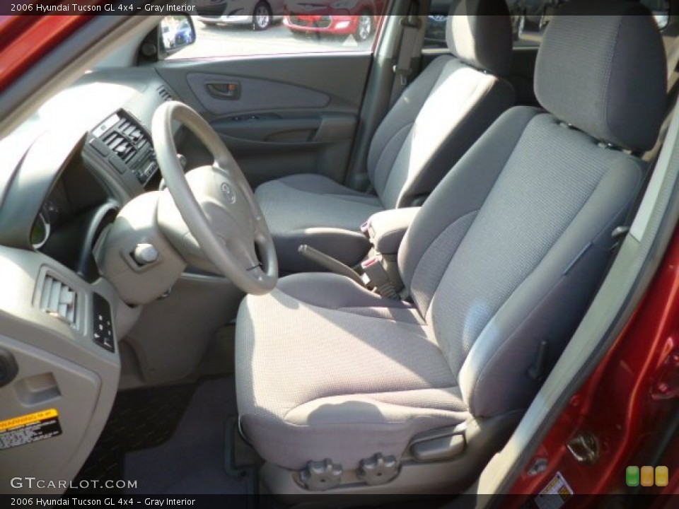 Gray Interior Front Seat for the 2006 Hyundai Tucson GL 4x4 #86009102