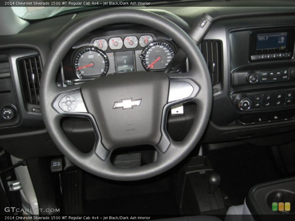 Jet Black/Dark Ash Interior Steering Wheel for the 2014 Chevrolet Silverado 1500 WT Regular Cab 4x4 #86011322