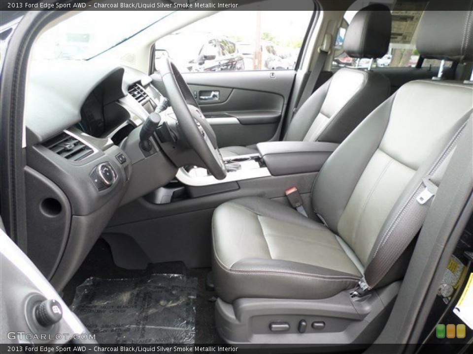 Charcoal Black/Liquid Silver Smoke Metallic Interior Photo for the 2013 Ford Edge Sport AWD #86011526