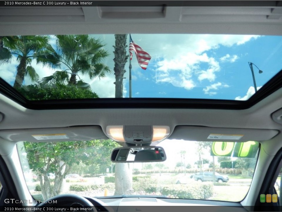 Black Interior Sunroof for the 2010 Mercedes-Benz C 300 Luxury #86021273
