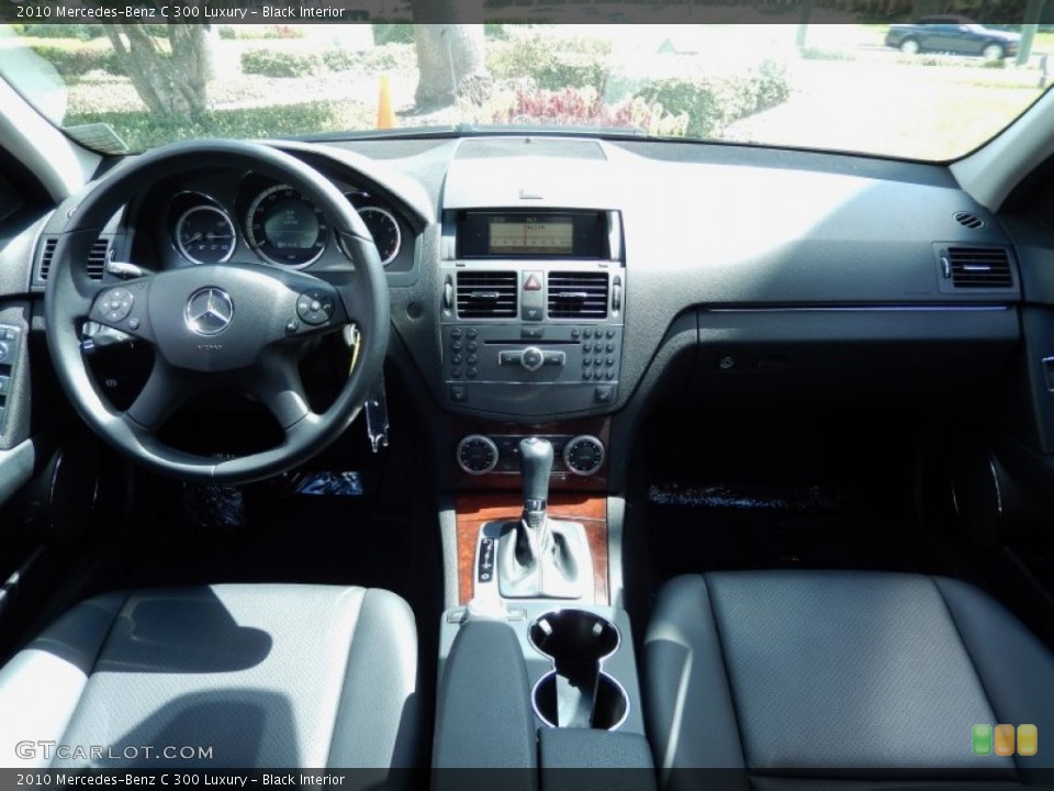 Black Interior Dashboard for the 2010 Mercedes-Benz C 300 Luxury #86021294