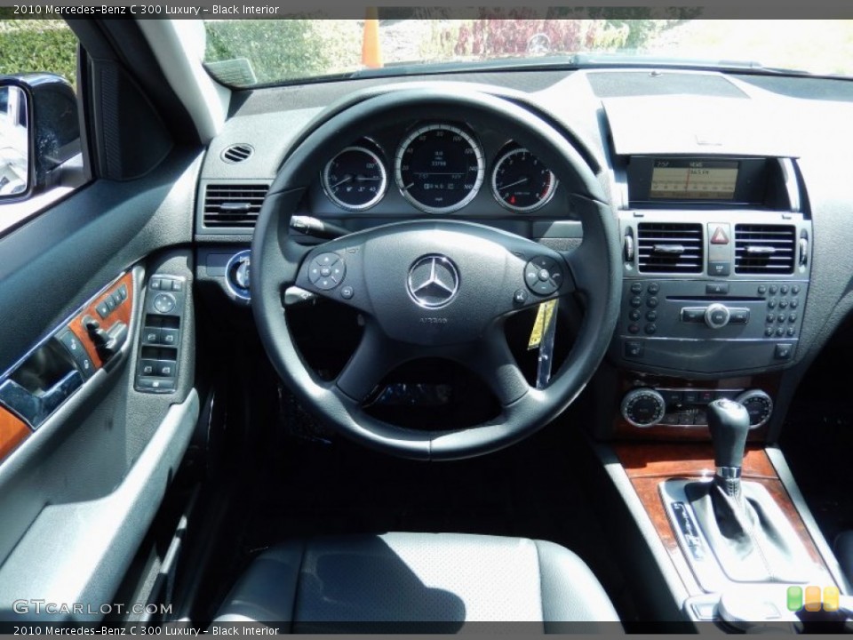 Black Interior Dashboard for the 2010 Mercedes-Benz C 300 Luxury #86021327