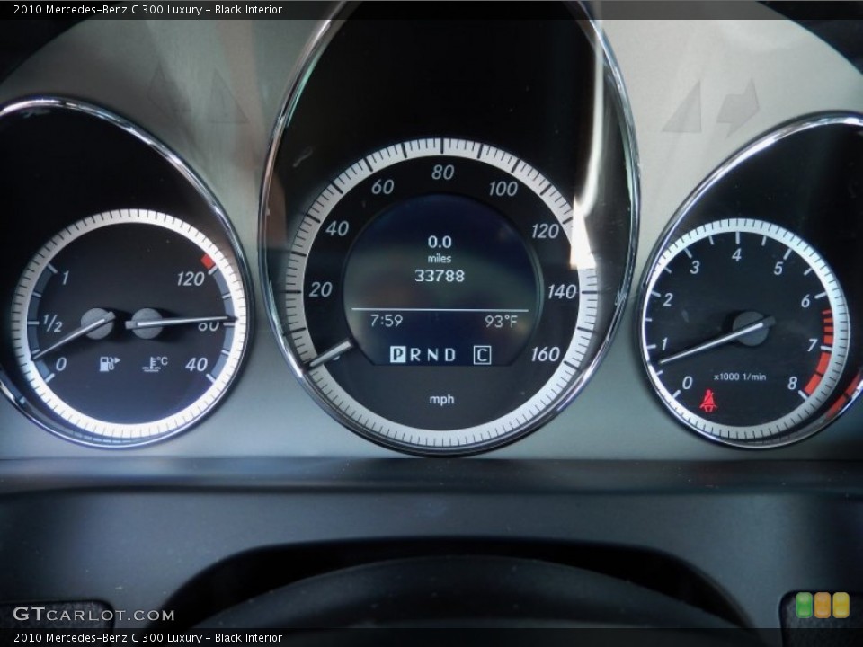 Black Interior Gauges for the 2010 Mercedes-Benz C 300 Luxury #86021348