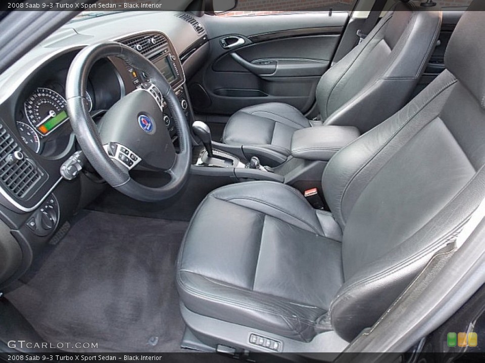 Black Interior Photo for the 2008 Saab 9-3 Turbo X Sport Sedan #86022155