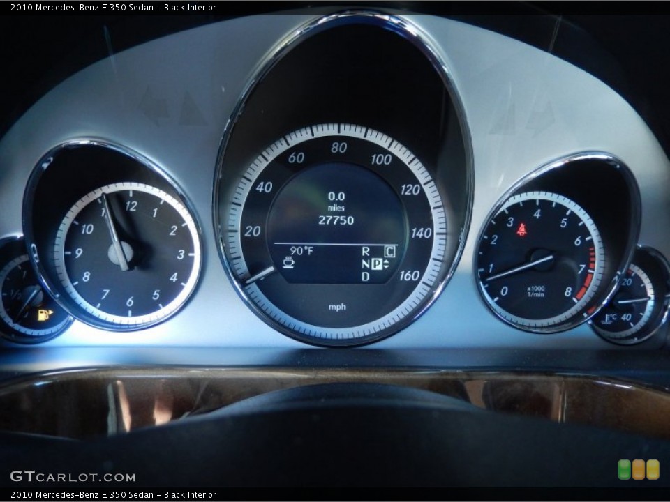 Black Interior Gauges for the 2010 Mercedes-Benz E 350 Sedan #86022546