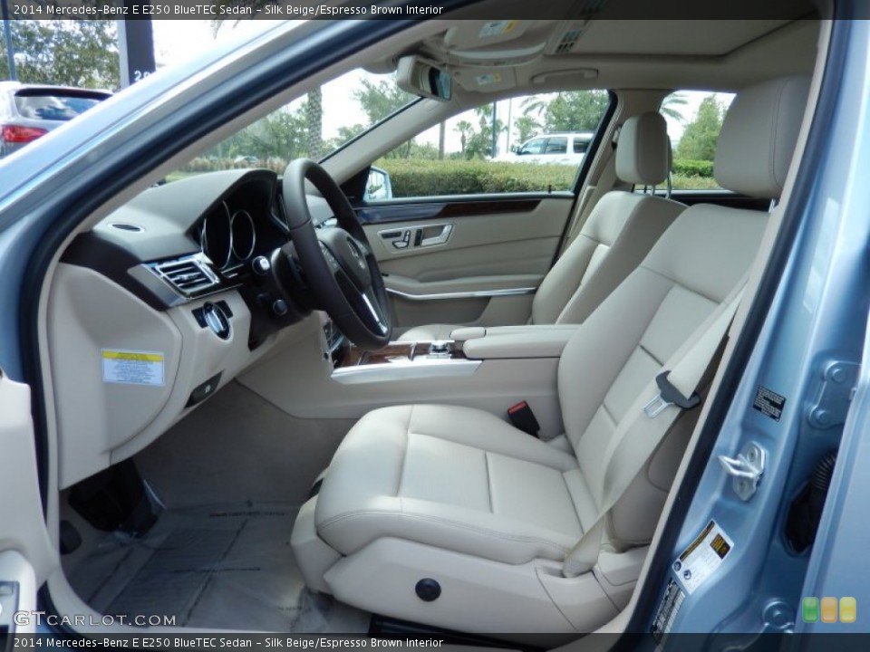 Silk Beige/Espresso Brown Interior Photo for the 2014 Mercedes-Benz E E250 BlueTEC Sedan #86023148