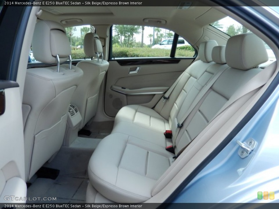 Silk Beige/Espresso Brown Interior Rear Seat for the 2014 Mercedes-Benz E E250 BlueTEC Sedan #86023169