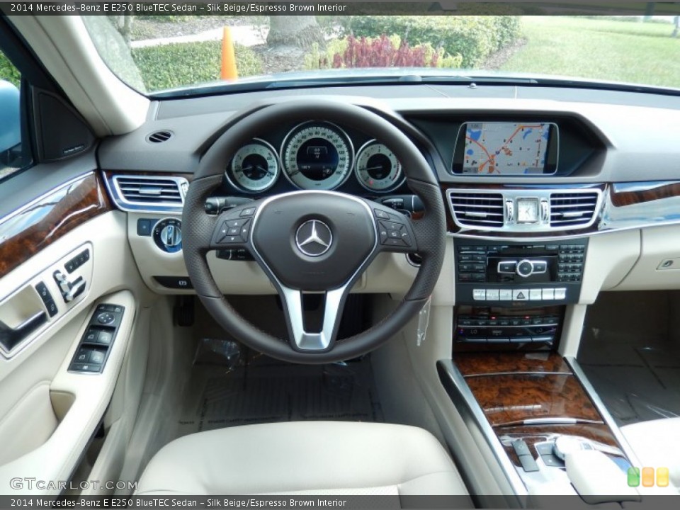Silk Beige/Espresso Brown Interior Dashboard for the 2014 Mercedes-Benz E E250 BlueTEC Sedan #86023223