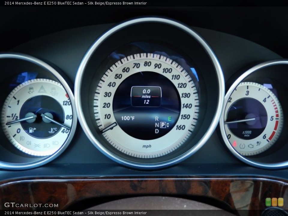 Silk Beige/Espresso Brown Interior Gauges for the 2014 Mercedes-Benz E E250 BlueTEC Sedan #86023244