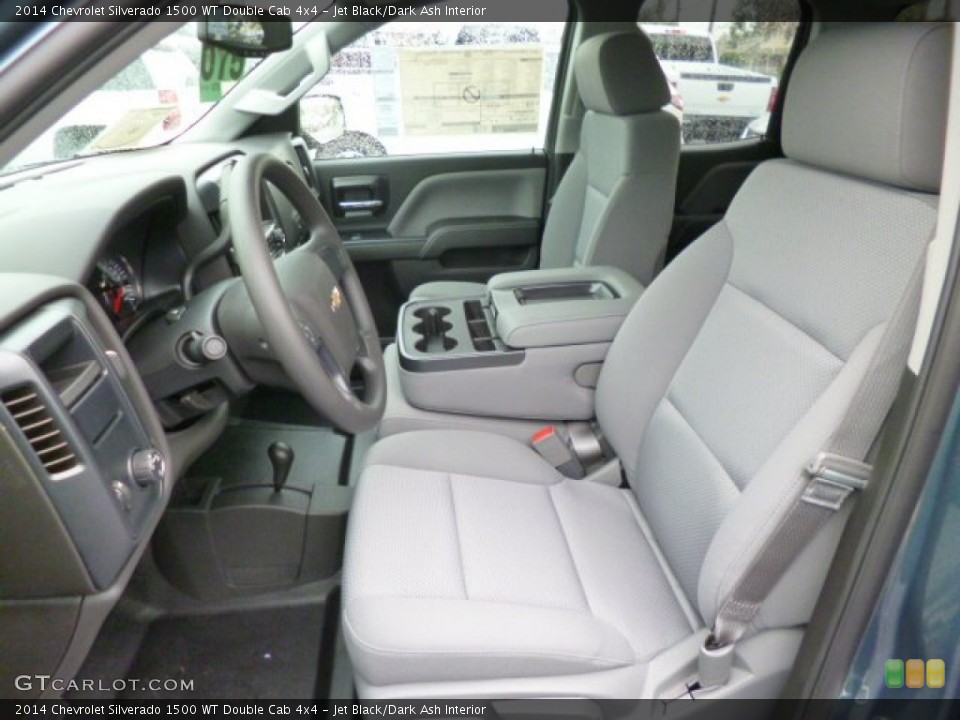 Jet Black/Dark Ash Interior Front Seat for the 2014 Chevrolet Silverado 1500 WT Double Cab 4x4 #86024318