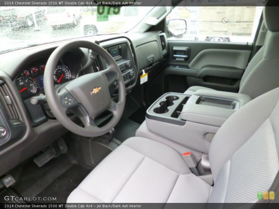 Jet Black/Dark Ash Interior Prime Interior for the 2014 Chevrolet Silverado 1500 WT Double Cab 4x4 #86024336