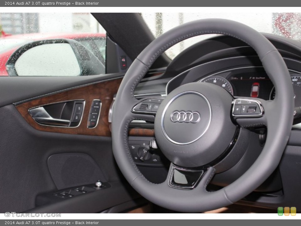 Black Interior Steering Wheel for the 2014 Audi A7 3.0T quattro Prestige #86029315