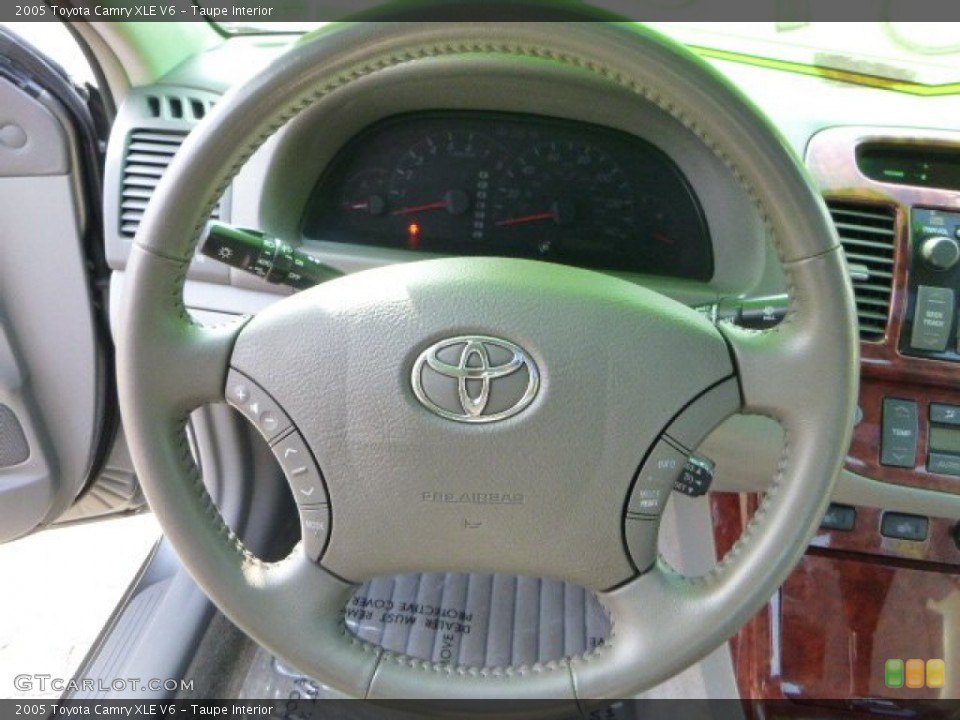 Taupe Interior Steering Wheel for the 2005 Toyota Camry XLE V6 #86031442