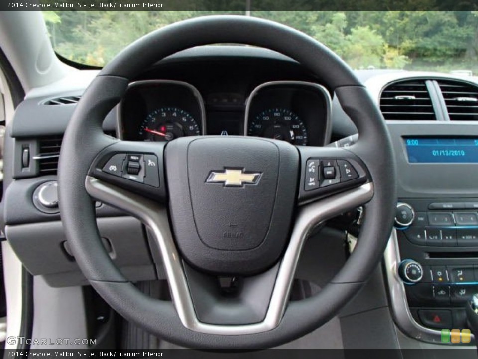 Jet Black/Titanium Interior Steering Wheel for the 2014 Chevrolet Malibu LS #86038579