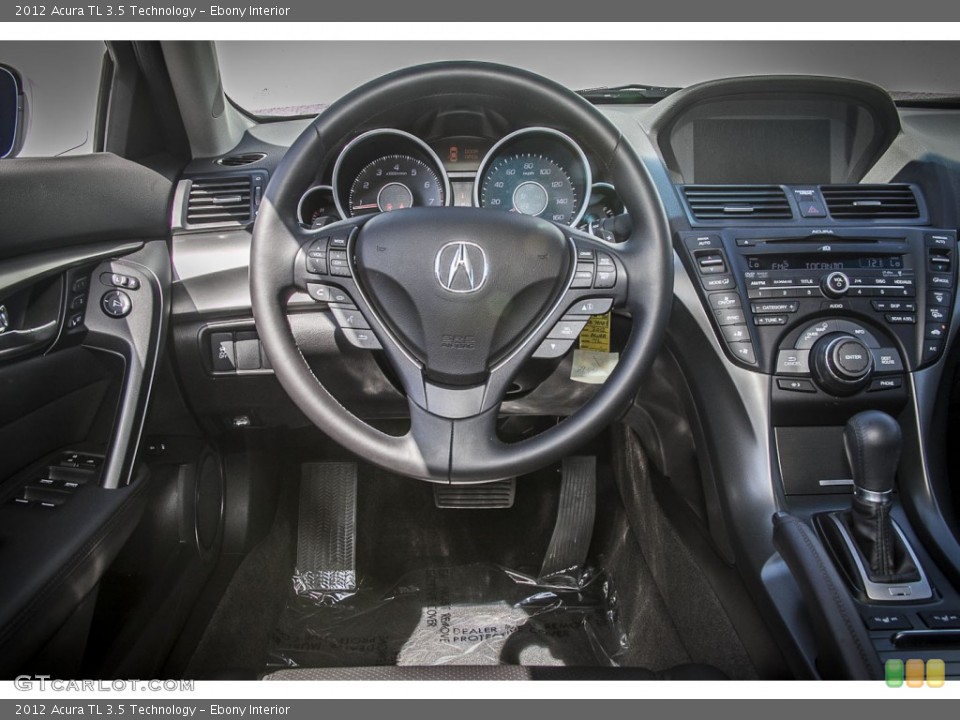 Ebony Interior Dashboard for the 2012 Acura TL 3.5 Technology #86038950