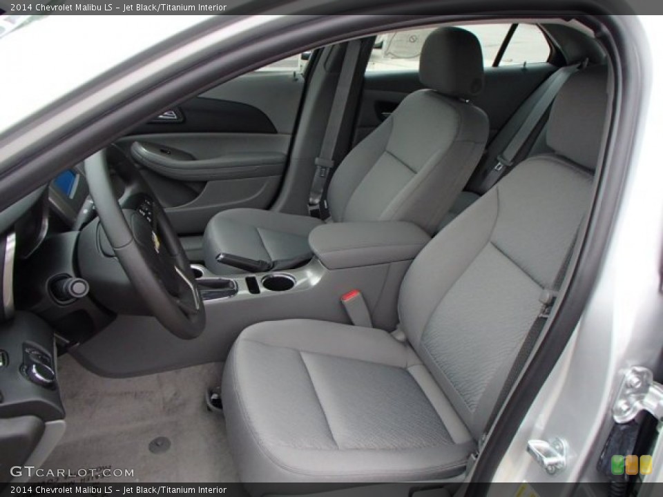 Jet Black/Titanium Interior Front Seat for the 2014 Chevrolet Malibu LS #86039310