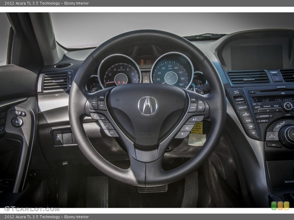 Ebony Interior Steering Wheel for the 2012 Acura TL 3.5 Technology #86039322